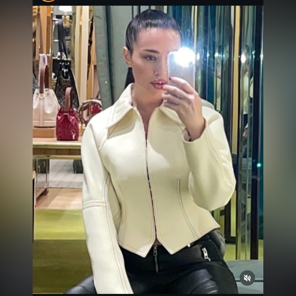New Tory Burch Cotton Twill Jacket - Picture 3 of 15